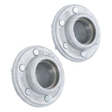 Galvanized Trailer Idler Hubs 6 on 5.5 in for 6000 lb Axles with #42 Spindle, Pair