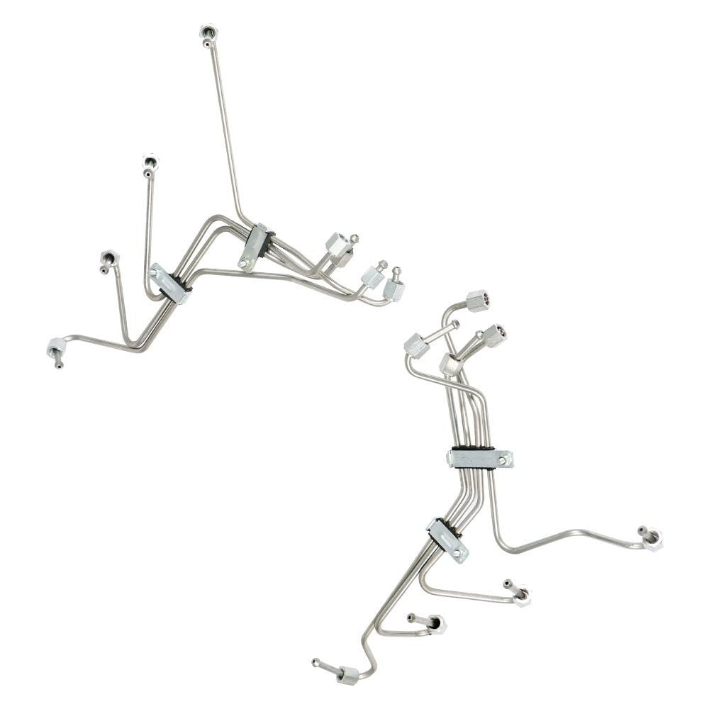 Fuel Injection Lines for 1983-1994 Ford F-150 F-250 F-350 IDI Diesel, Set of 8