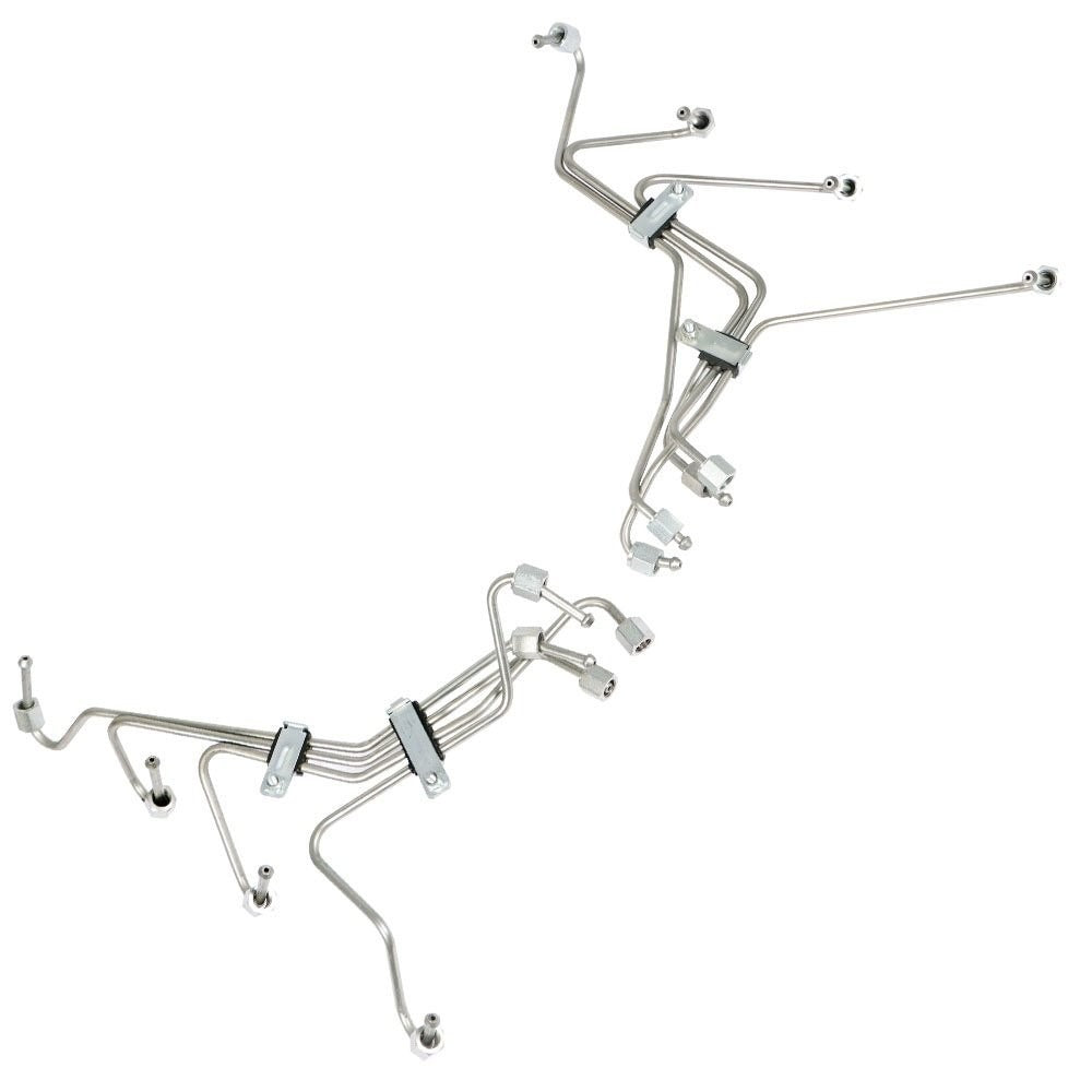 Fuel Injection Lines for 1983-1994 Ford F-150 F-250 F-350 IDI Diesel, Set of 8