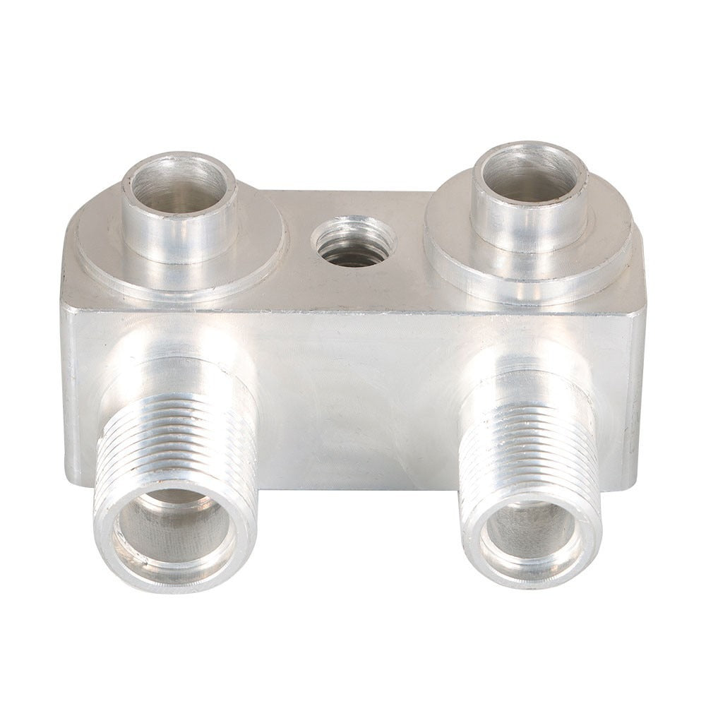 LS Swap Straight AC Compressor Adapter Fitting, CNC Machined
