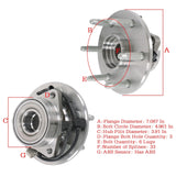 Front Wheel Hub Bearings for 2000-2006 Chevrolet Suburban 1500 515036, Pair