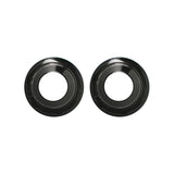6AN Male to 5/16 in GM Quick Connect EFI Fuel Fitting Adapters, Black, 2 Pieces