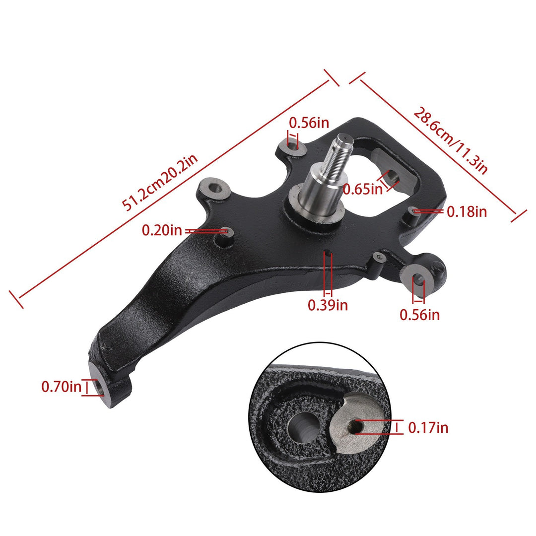 2 in Front Drop Spindles for 2004-2008 Ford F-150 2WD, Pair