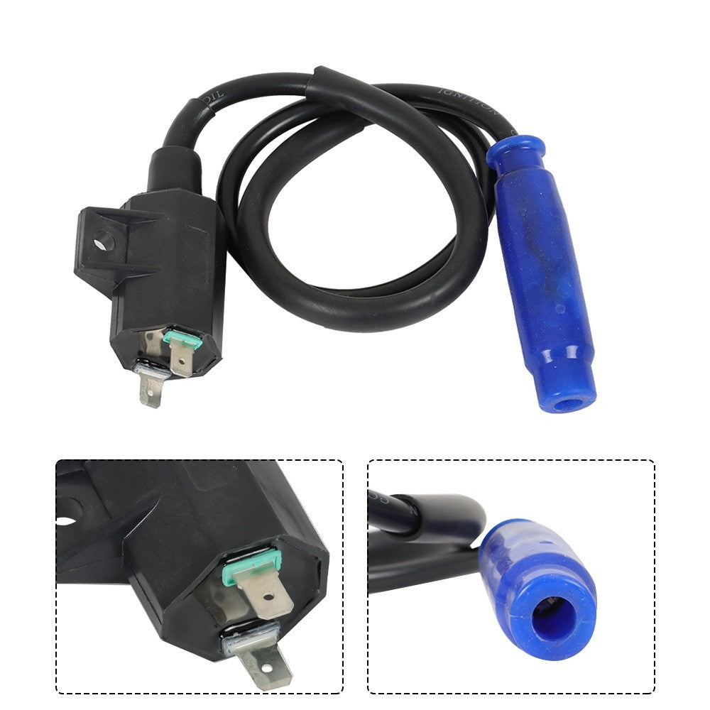 Ignition Coil with Spark Plug and Cap for 2005-2013 Kawasaki Brute Force 650 750 and Prairie 650 700 21121-0018