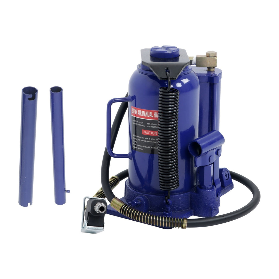 20 Ton Air Hydraulic Bottle Jack with Manual Pump