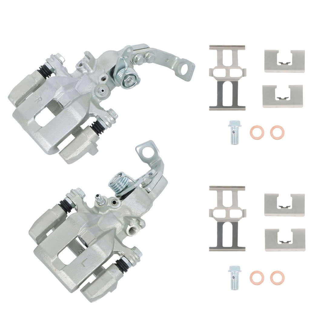 Rear Brake Calipers with Brackets for 1991-1997 Honda Accord 2.2L 2.7L, Pair 19-B1446