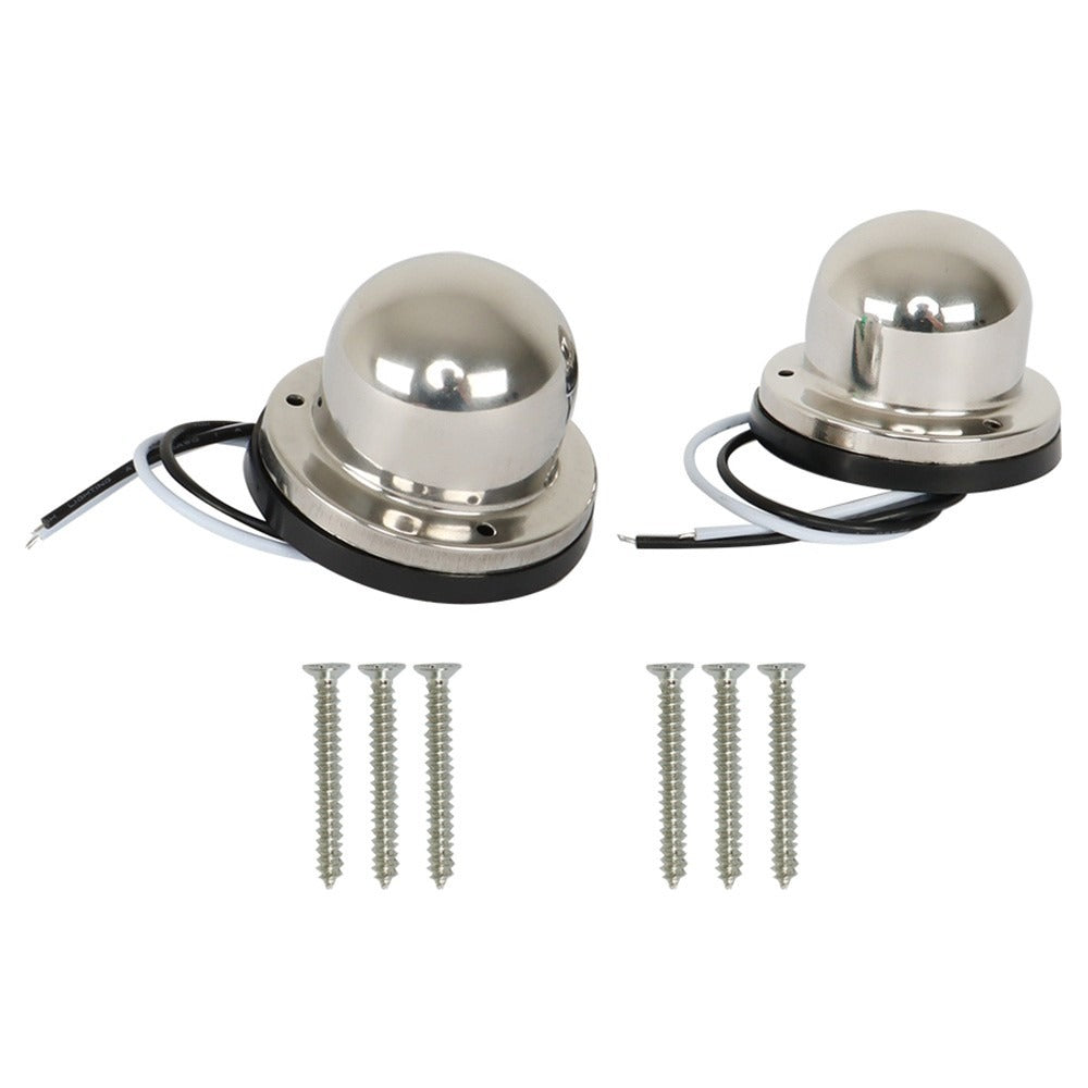 12V LED Bow Navigation Lights for Boats Red and Green, Pair