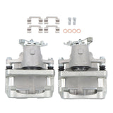 Rear Brake Calipers with Brackets for 2010-2011 Buick LaCrosse and Allure 18-B5400 18-B5401, Pair