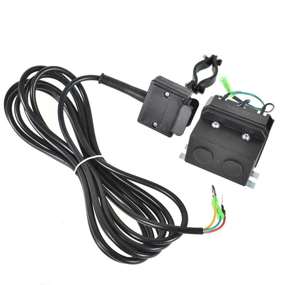 12V Winch Solenoid Contactor with Rocker Thumb Switch for ATV and UTV Winches