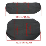 Seat Cover Set for 1993-2008 Kawasaki Mule 2500 2510 3000 3010, Black