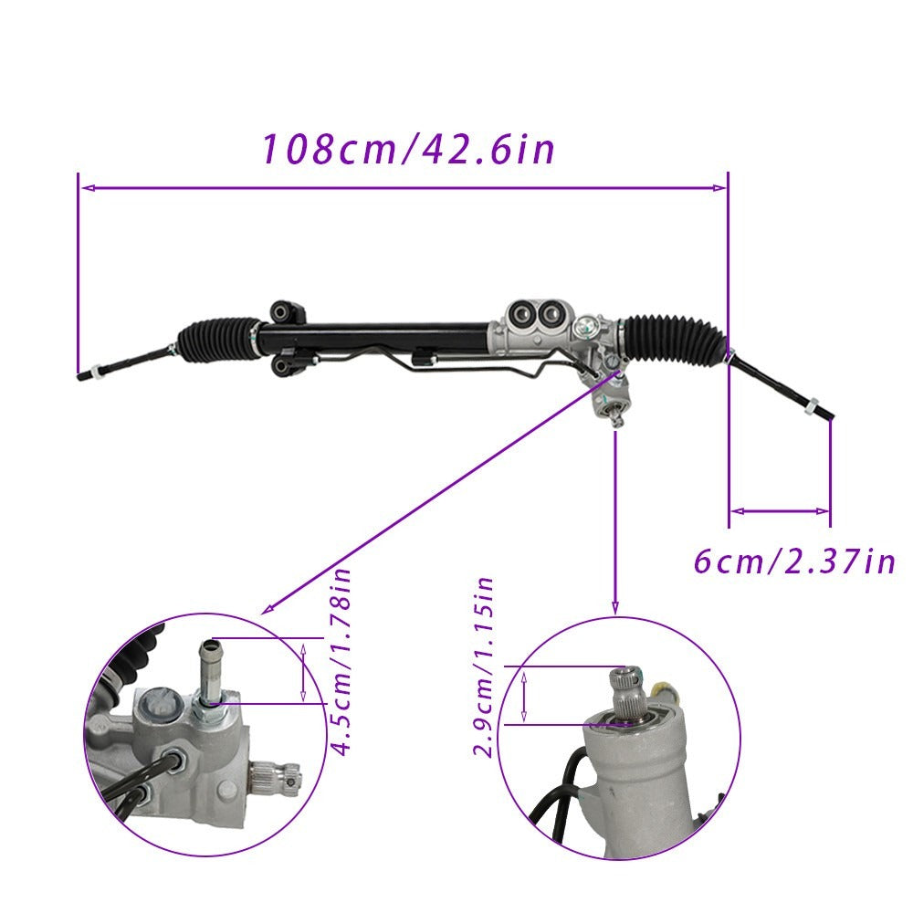 Power Steering Rack and Pinion for 2004-2008 Infiniti FX35 FX45 26-3031