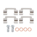 Rear Brake Calipers with Brackets for 2010-2011 Buick LaCrosse and Allure 18-B5400 18-B5401, Pair