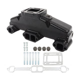 Marine Exhaust Manifold for GM 305 350 V8 Sierra Indmar Barr 18-1997-1, Black