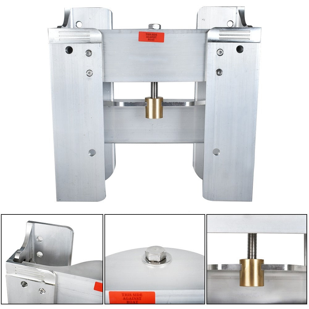 Adjustable 4 in Outboard Jack Plate, Silver JPL4400