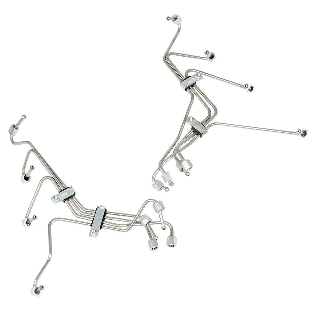 Fuel Injection Lines for 1983-1994 Ford F-150 F-250 F-350 IDI Diesel, Set of 8
