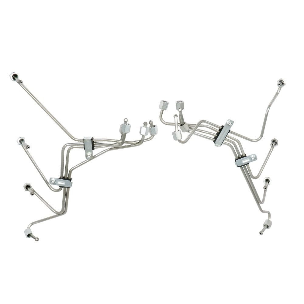 Fuel Injection Lines for 1983-1994 Ford F-150 F-250 F-350 IDI Diesel, Set of 8
