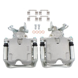 Rear Brake Calipers with Brackets for 2010-2011 Buick LaCrosse and Allure 18-B5400 18-B5401, Pair