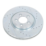 Front and Rear Drilled Brake Rotors and Pads for 2006-2015 Jaguar XF S-Type XJ8 XK, 326 mm Front