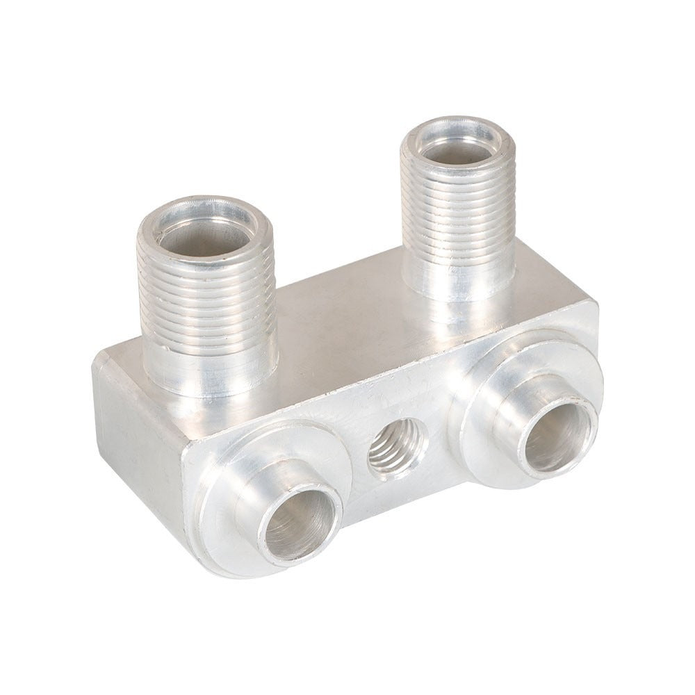 LS Swap Straight AC Compressor Adapter Fitting, CNC Machined