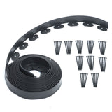 L-Shaped Landscape Edging Kit 40 ft with 50 Stakes, Black