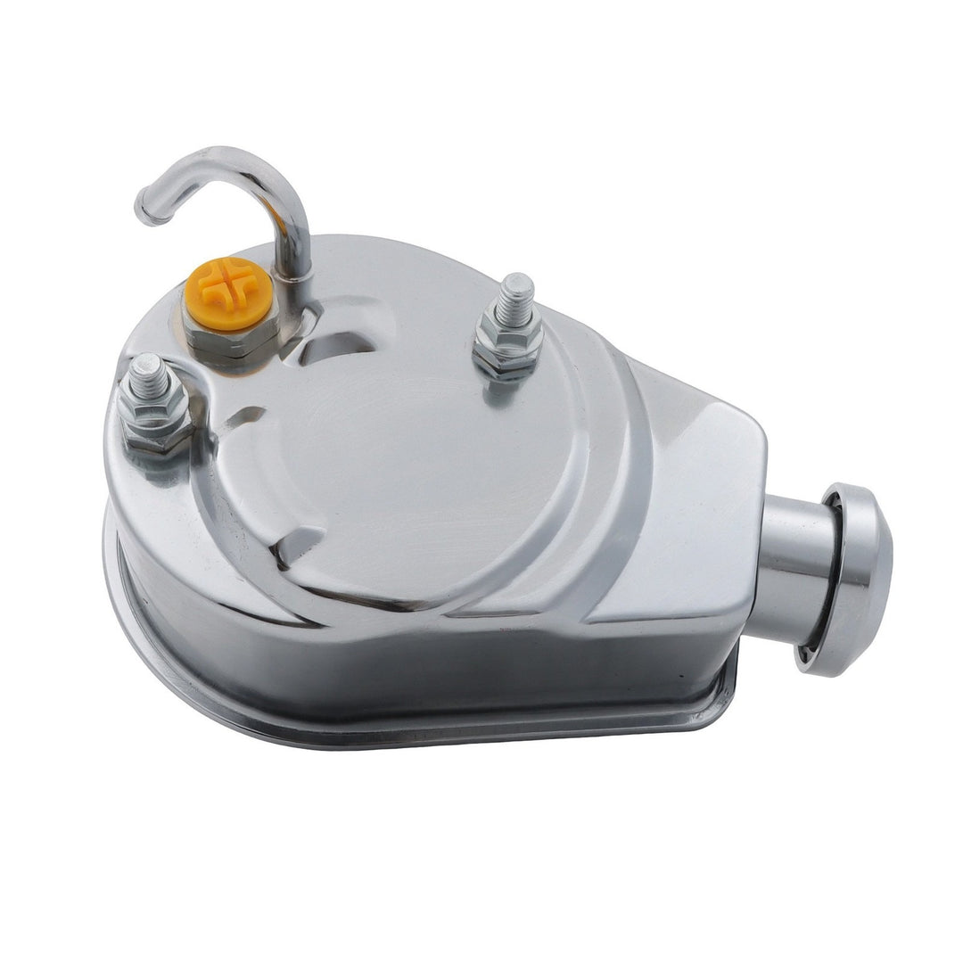 Chrome Pulley and Bracket Kit with Long Water Pump for Small Block Chevy