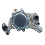 Chrome Pulley and Bracket Kit with Long Water Pump for Small Block Chevy