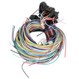 Universal 21 Circuit Wiring Harness for Hot Rods and Muscle Cars, Extra Long Wires