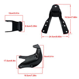 Rear Leaf Spring Front and Rear Hanger Brackets for 1983-1997 Ford F-350 722-013