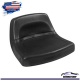 TM333BL Universal Replacement Black Lown-Back Lawn Mower Tractor Seat – product image