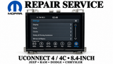 Uconnect 4C 8.4-inch complete monitor repair-service illustration