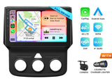 Black Eonon DGRMX6S2 aftermarket Android radio with 9-inch touchscreen, map display, and labeled buttons.