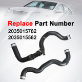 Upper & Lower Radiator Hose for Mercedes Benz C230 2003-2005 1.8L 2035015782 US 2035015582 – product image 2