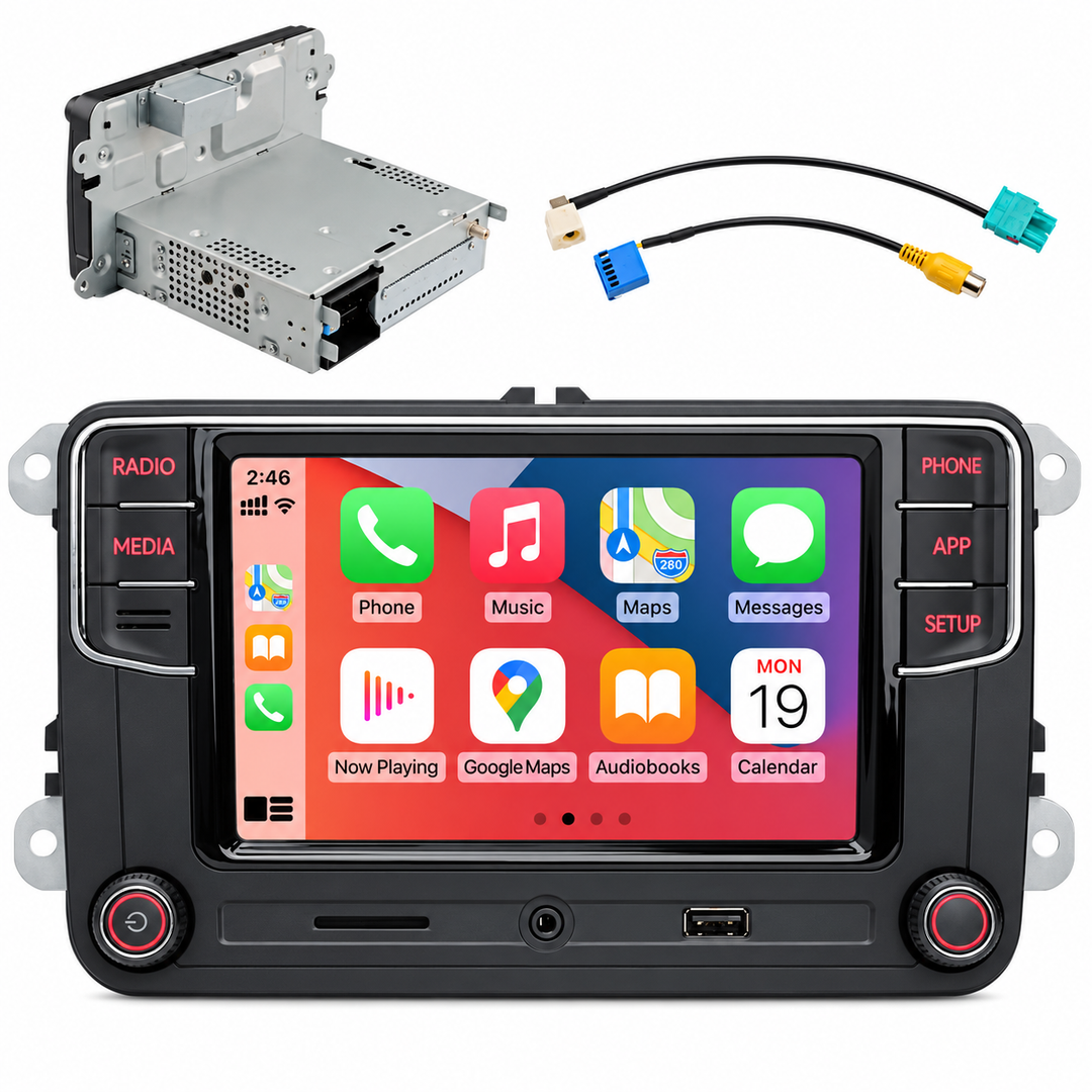 VW RCD330 187F radio with AUX socket – view 1
