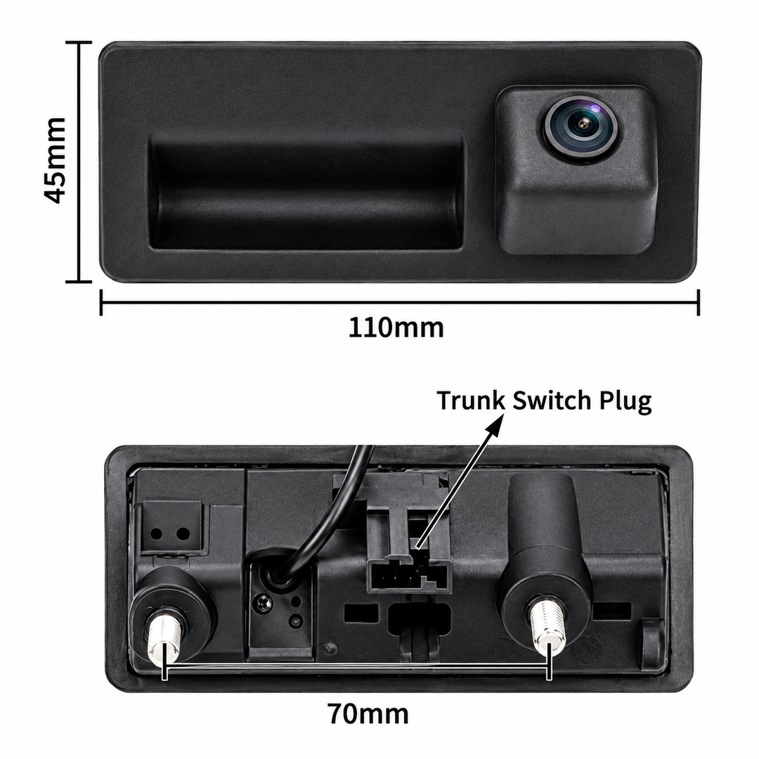 VW RCD330 compatible CVBS handle camera kit – view 2