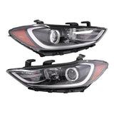 W/Bulbs For 2017 2018 Hyundai Elantra Projector Headlights Assembly Left & Right – product image