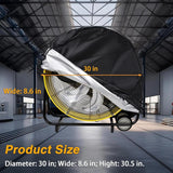 Waterproof Industrial Fan Cover for 30.5-Inch Drum Fans 420D – product image 3