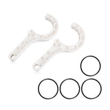 White 15 & 16 Pads Salt Water Chlorinator Wrench for Hayward GLX-Cell 2" Union – product image 3