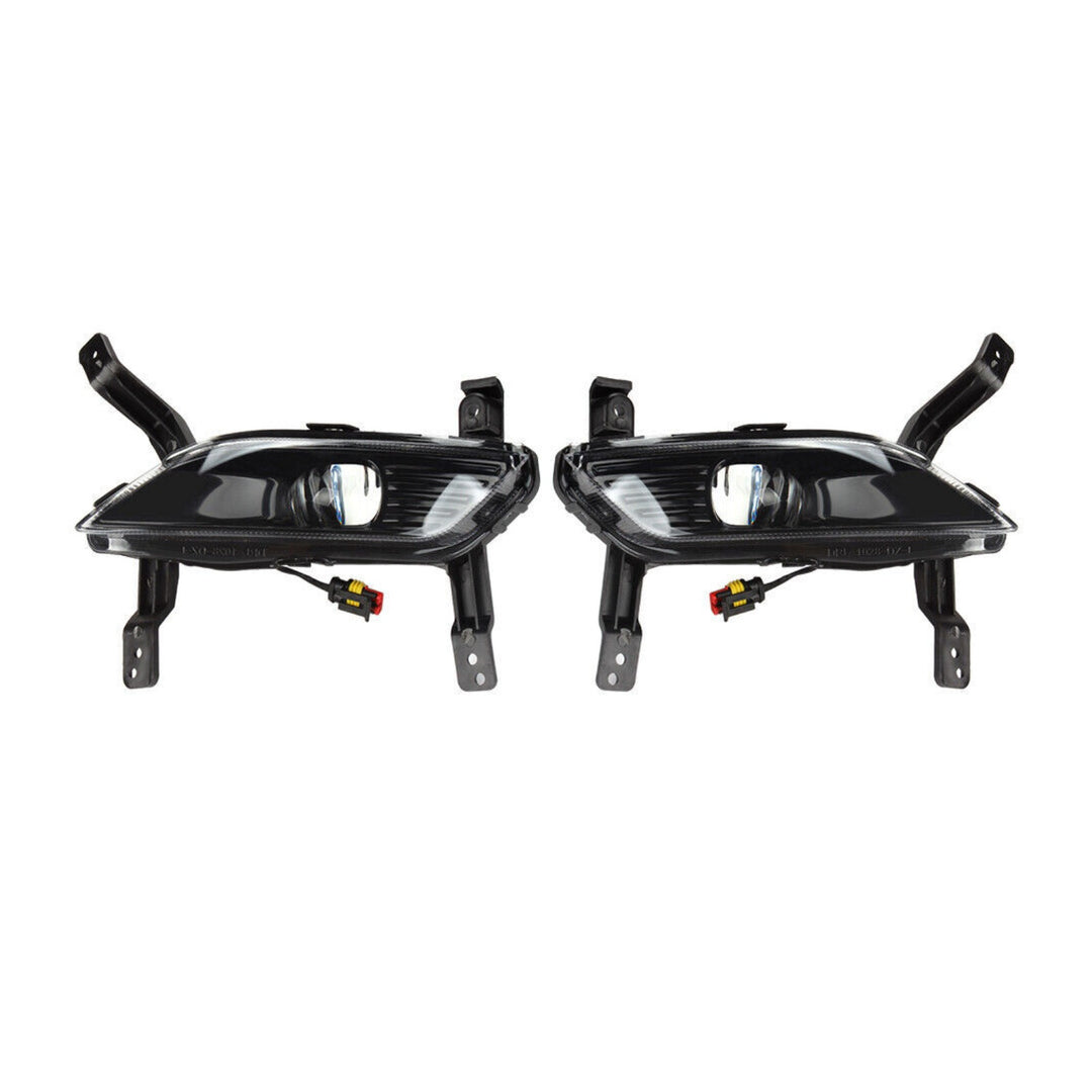 White LED Daytime Running Fog Light Pair for 2019-2020 Hyundai Santa Fe
