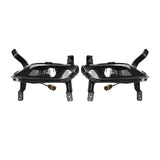 White LED Daytime Running Fog Light Pair for 2019-2020 Hyundai Santa Fe