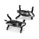 White LED Daytime Running Fog Light Pair for 2019-2020 Hyundai Santa Fe