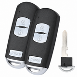 Smart Remote Key Fob Set (2 Pack) for 2010-2012 Mazda 3 CX-7 CX-9 BCY1-67-5RY WAZX1T768SKE11A03