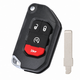 Smart Flip Remote Key Fob for 2018-2022 Jeep Wrangler 2020-2023 Gladiator OHT1130261 68416784AA