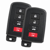 2 Smart Remote Key Fobs for 2013-2018 Toyota Avalon 2013-2017 Camry 2014-2019 Corolla HYQ14FBA 281451-0020 G