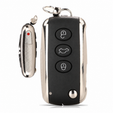 Four-Button Flip Key Shell for 2005-2016 Bentley Continental GT 2005-2013 Flying Spur KR55WK45032