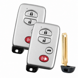 Four-Button Smart Key Shell Set of 2 for 2007-2010 Toyota Camry 2007-2011 Avalon HYQ14AAB