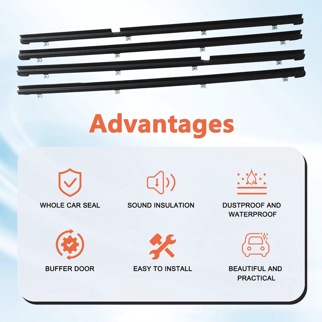 Window Belt Weatherstrip Kit for Lexus RX330 RX350 RX400h – product image 2