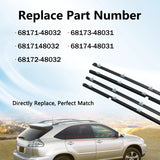 Window Belt Weatherstrip Kit for Lexus RX330 RX350 RX400h – product image 5