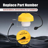 Yellow E85 Fuel Cap for Dodge Grand Caravan 2008-2017 52124596AA – product image 3