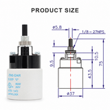ZE-307P E26/E27 Rotary On/Off Lamp Socket Switch