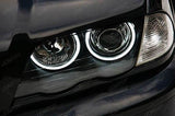BMW E39 E46 3-Series 5-Series Xenon White Headlight SMD 7000K LED Angel Eyes Halo Rings Kit